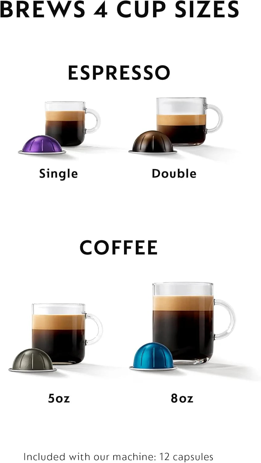 Nespresso De'Longhi Vertuo Coffee and Espresso Machine