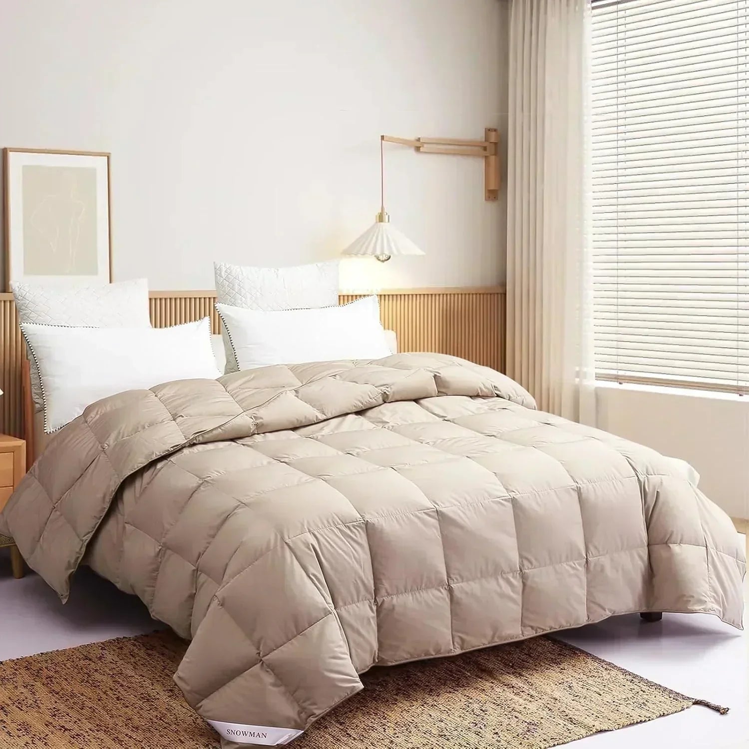 Premium Down Comforter 3D Baffle Box Design