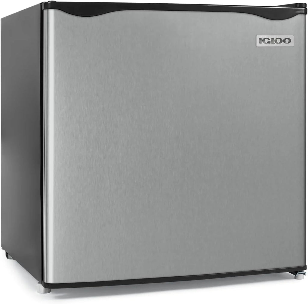 Igloo 3.2 Cu.Ft. Mini Fridge with Freezer - Single Door Compact Refrigerator with Glass Shelves for Homes