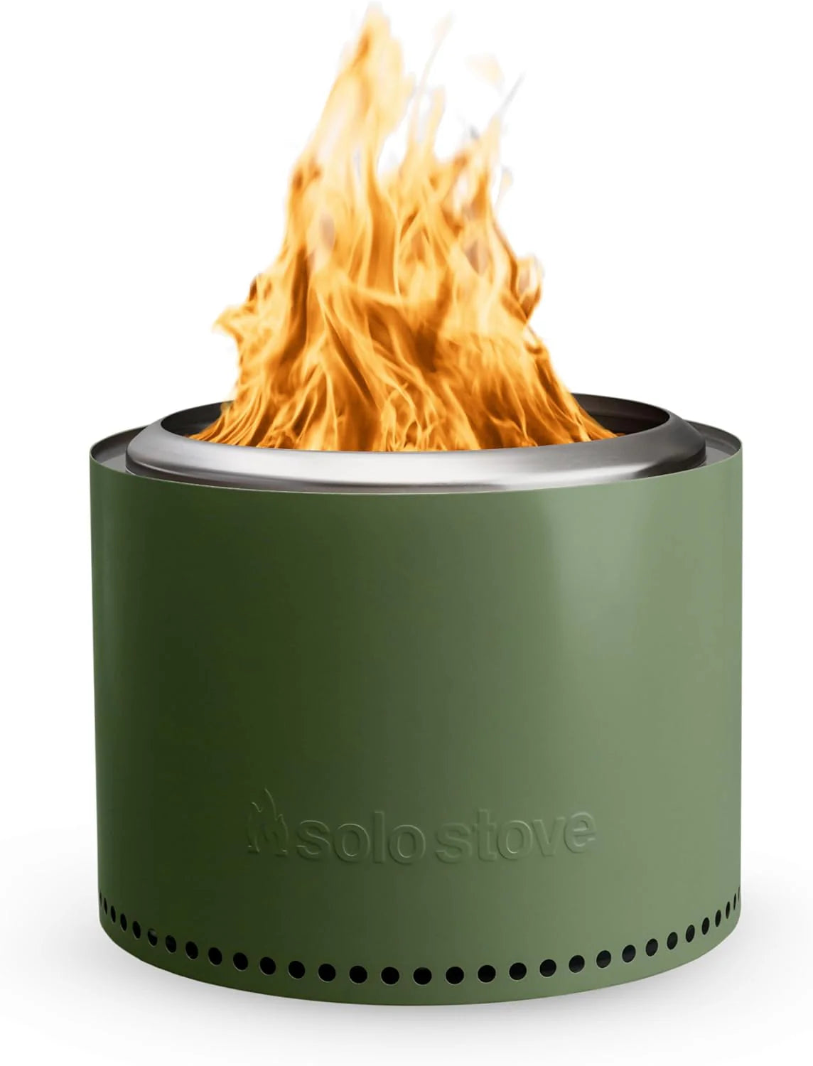 Solo Stove Bonfire 2.0 with Stand, 19.5 Inch Smokeless Fire Pit with Removable Ash Pan - Portable Outdoor Fire Pit - Stainless Steel Wood Burning Fireplace, Ideal for 4-6 People, 21.75 lbs