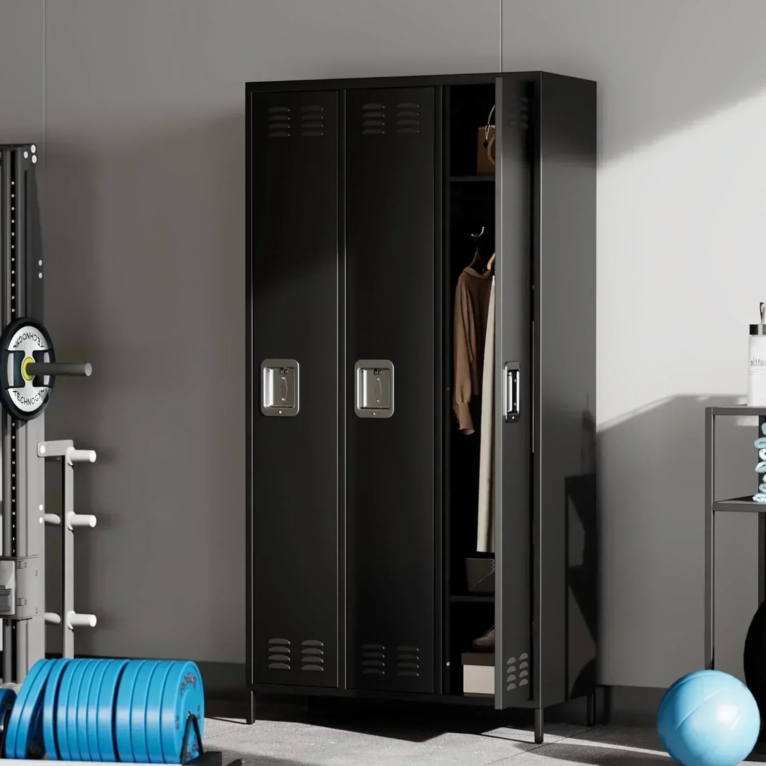 GAOMON Locker for Employees 6 Doors Locker Cabinet with Hooks Storage Locker
