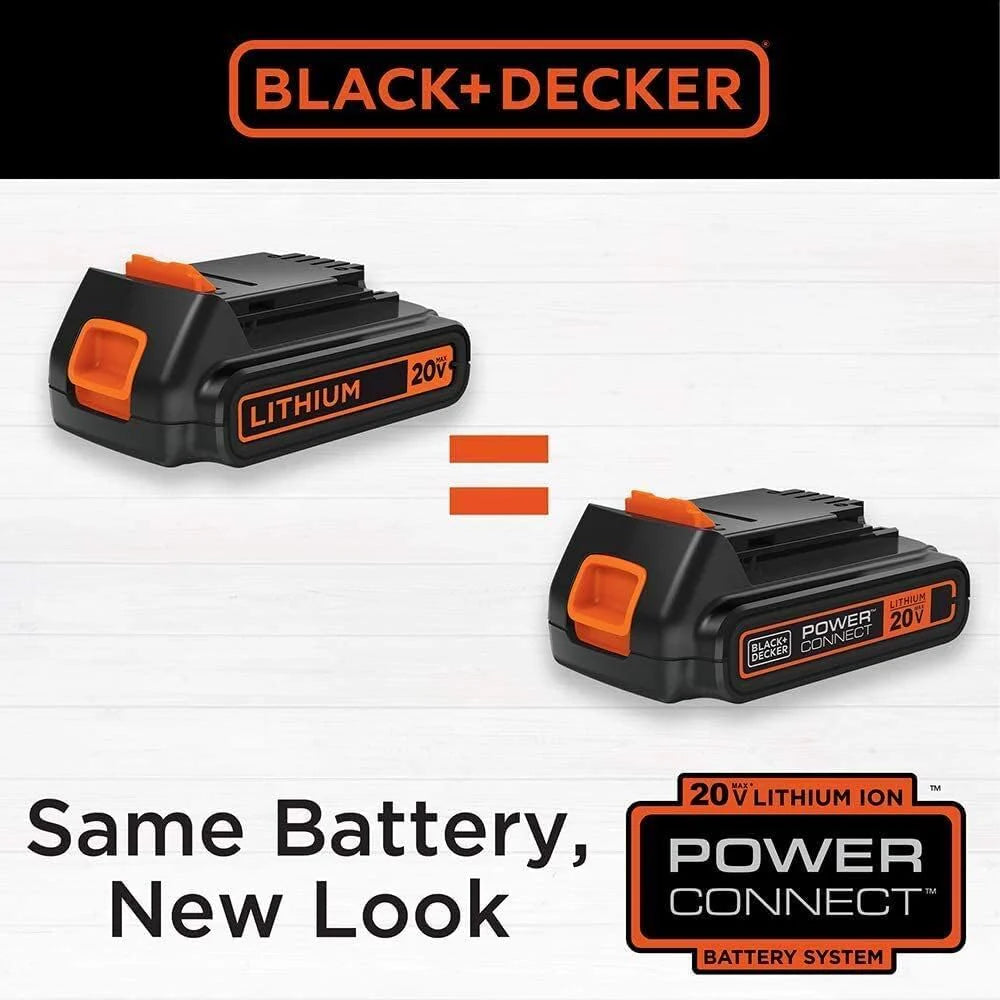 BLACK+DECKER 20V MAX POWERCONNECT Power Drill Cordless Drill Driver Electric Screwdriver with 30 Piece Bit Set and Drivers Kit, Battery and Charger Included (LD120VA)