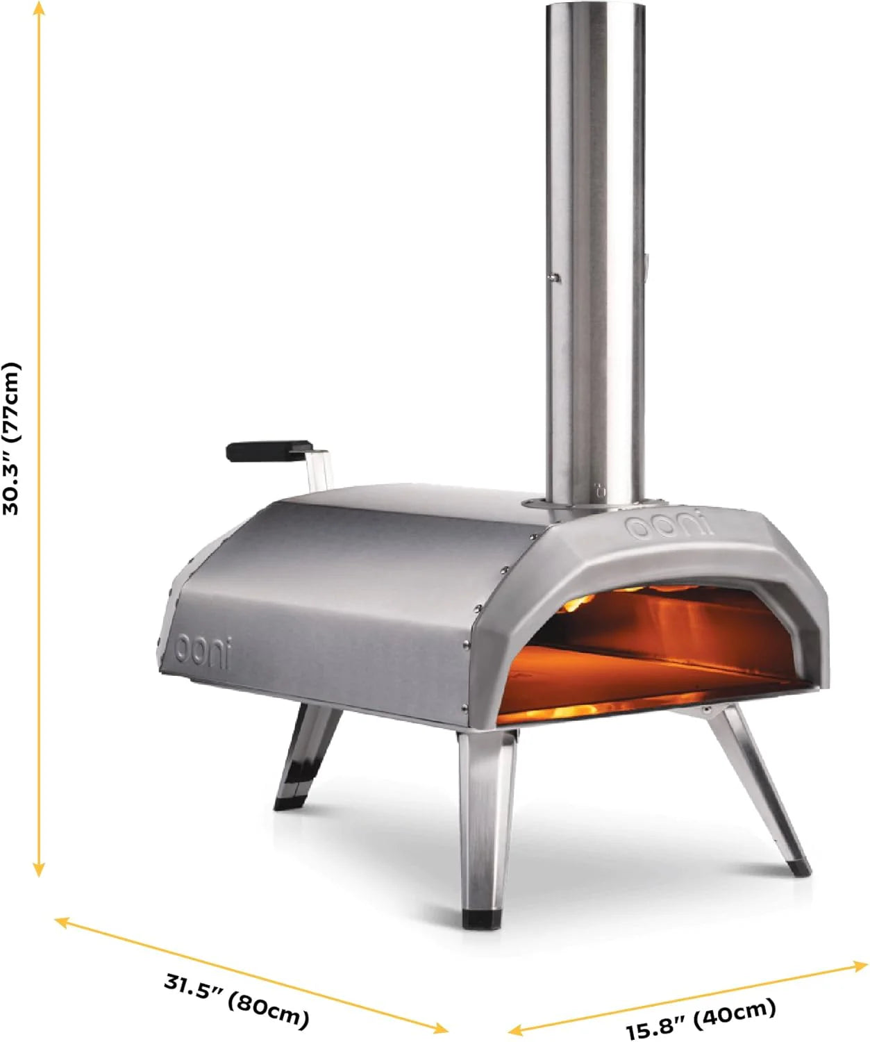 Ooni Karu 12 Multi-Fuel Outdoor Pizza Oven Reaches 950°F and Cooks 12 Inch Pizzas