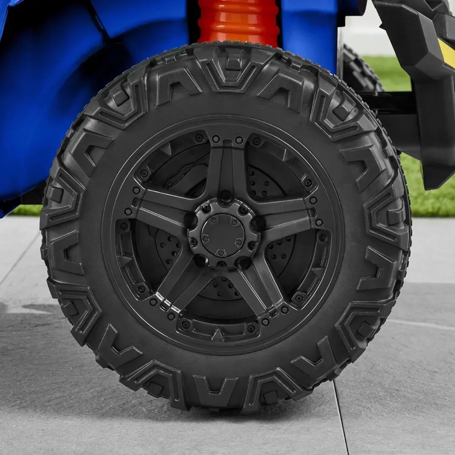 Children's black UTV electric children's car