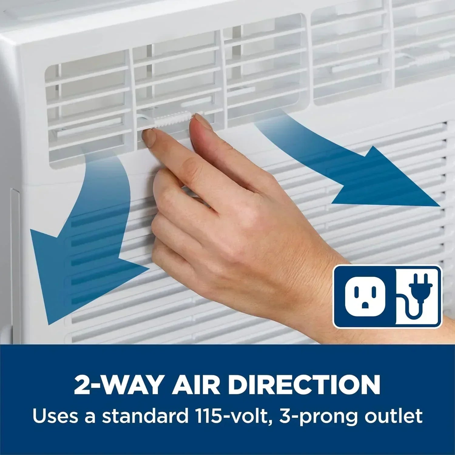 GE Window Air Conditioner Unit 6,000 BTU for Small Rooms up to 250 sq ft. with Adjustable Fan