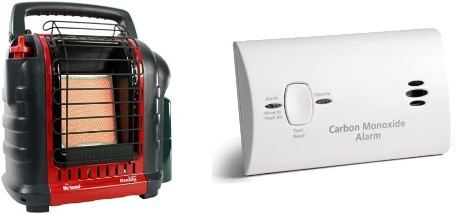 Portable Propane Radiant Heater, 4,000-9,000 BTU, for campers, workshops, patios, and more