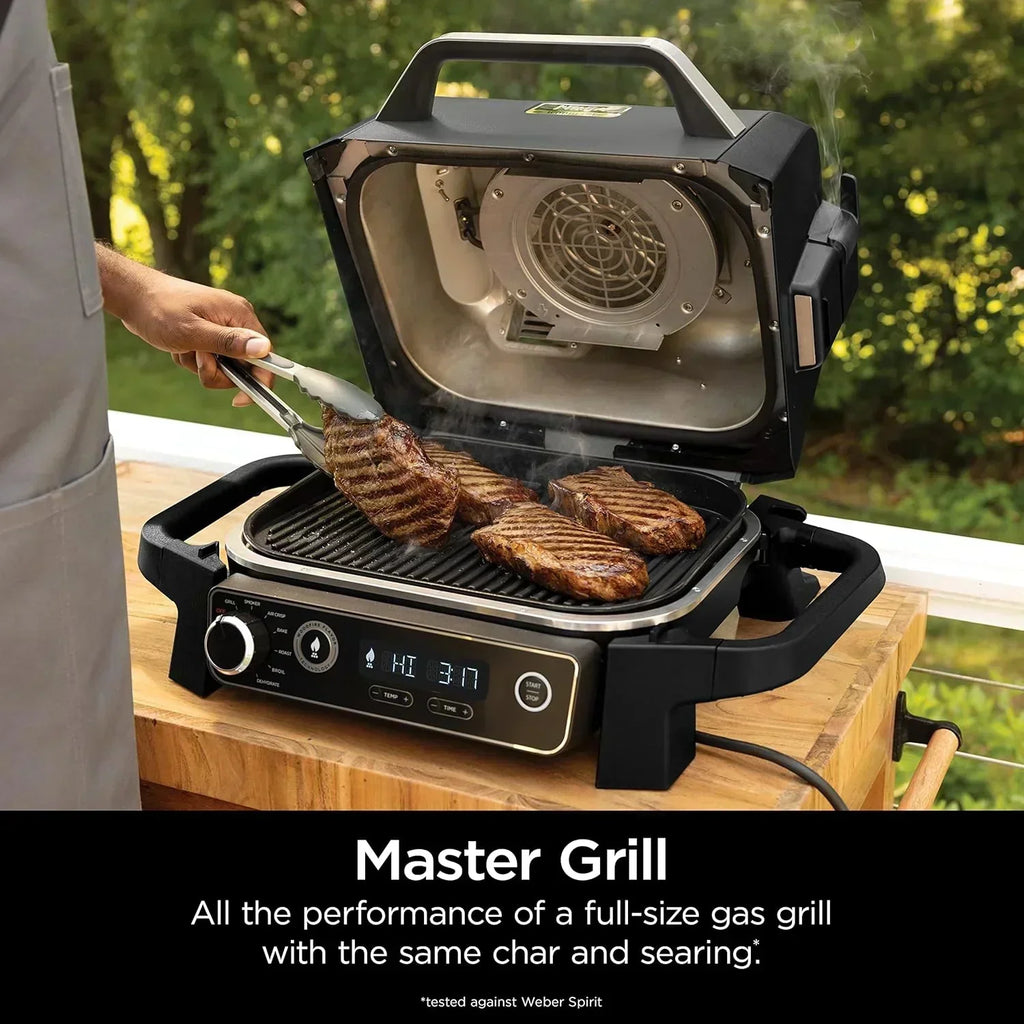 OG751 Woodfire Pro Outdoor Grill Built-In Thermometer 7-in-1 Master Grill BBQ Smoker Air Fryer