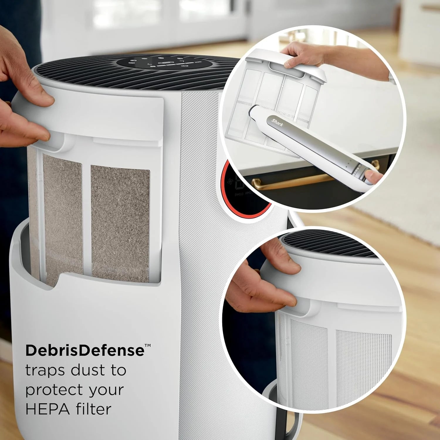 Air Purifier Compact Pro with Long-lasting HEPA Exceeding Filtration, For Pet Dander, Dust, Smoke, Allergens, Up to 250 sq. ft.