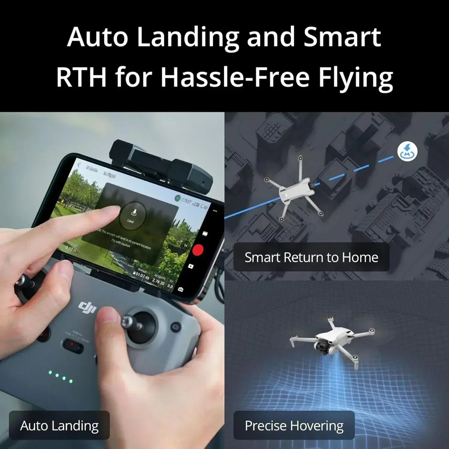 DJI Mini 3 Drones with Camera for Adults 4K 38 min Flight Time up to 32800 ft