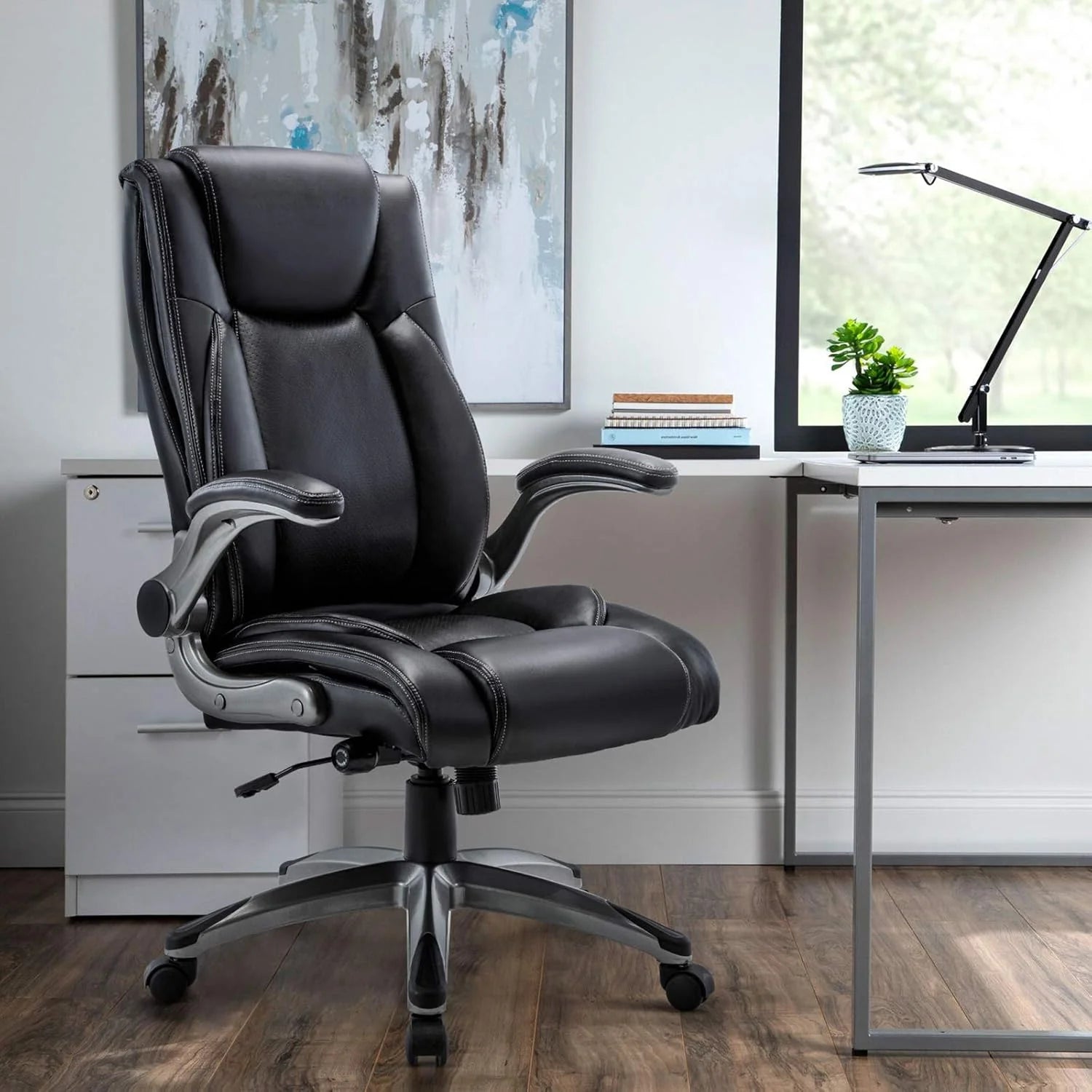 Executive Office Chair Computer Desk Chair Swivel Home Office Chair Upgraded Casters