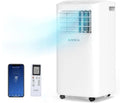 ROVSUN WiFi Enabled Smart 8000 BTU Portable Air Conditioner with Remote & APP Control, 3-in-1 Cooler, Dehumidifier & Fan, Powerful Room Mobile AC Unit with Rolling Wheels & Easy Installation Kit