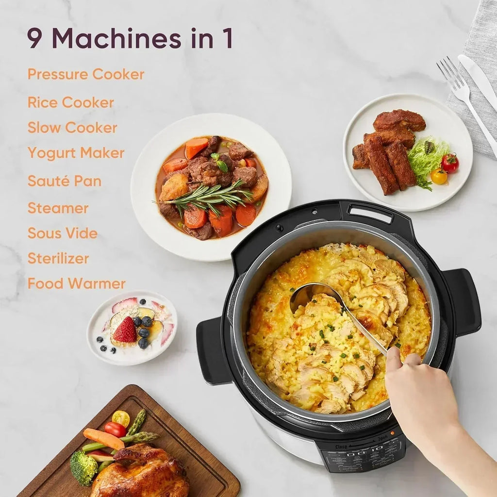 COSORI Pressure Cooker 6 qt 9-in-1 Instant Multi Kitchen Appliances Safer Venting Design