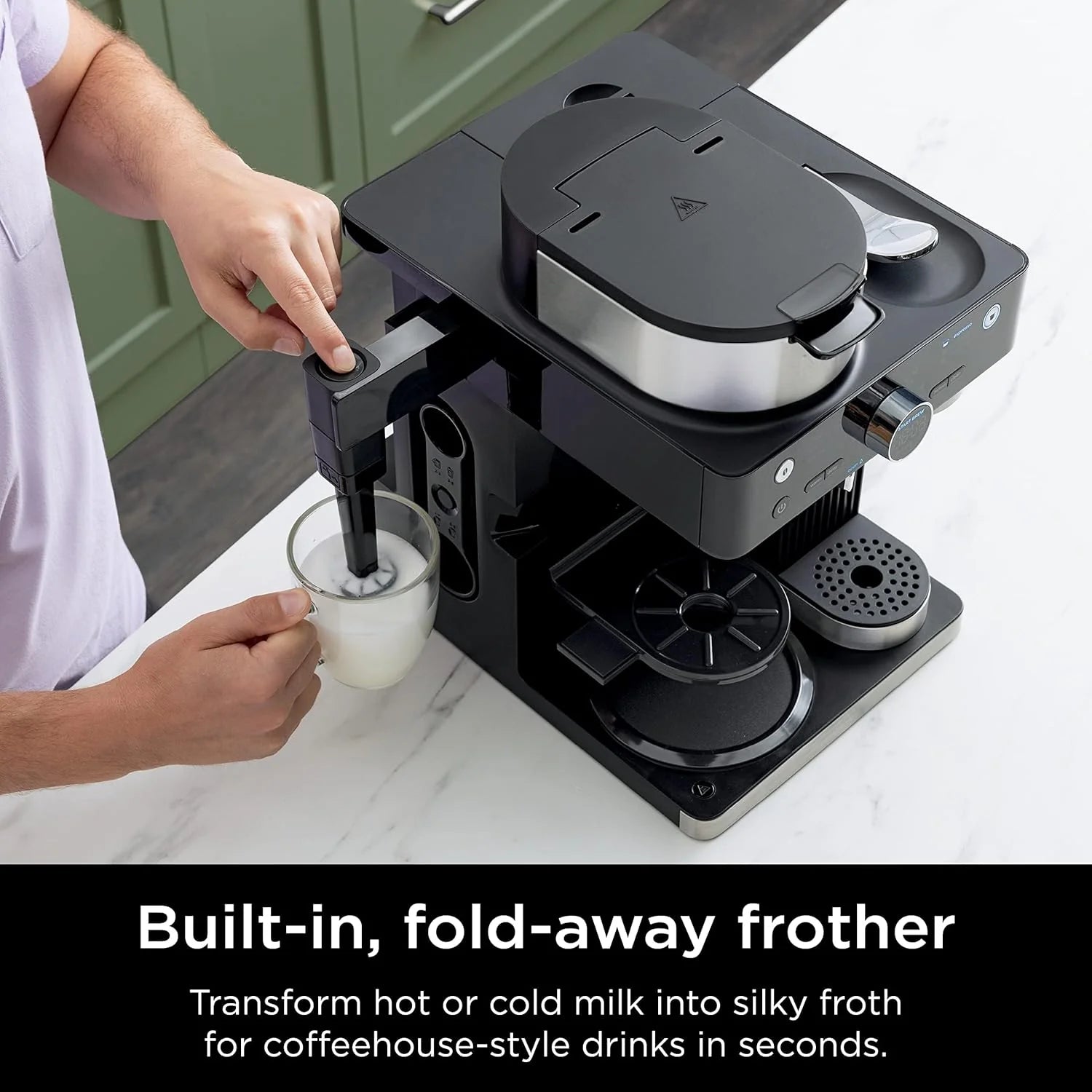 Ninja Espresso & Coffee Maker & Barista System, 3 Espresso Brew Styles