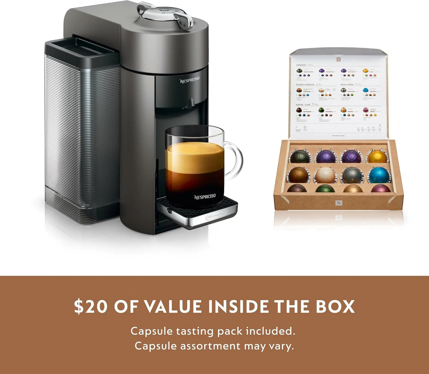 Nespresso De'Longhi Vertuo Coffee and Espresso Machine
