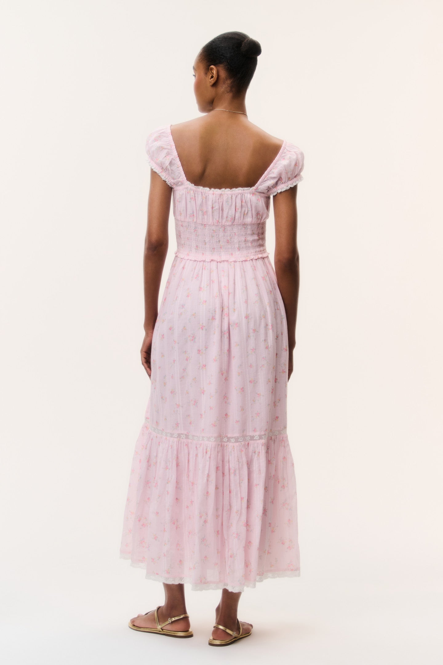 Lyssara Floral Cotton Maxi Dress