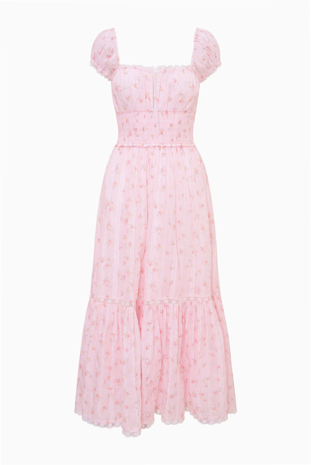 Lyssara Floral Cotton Maxi Dress