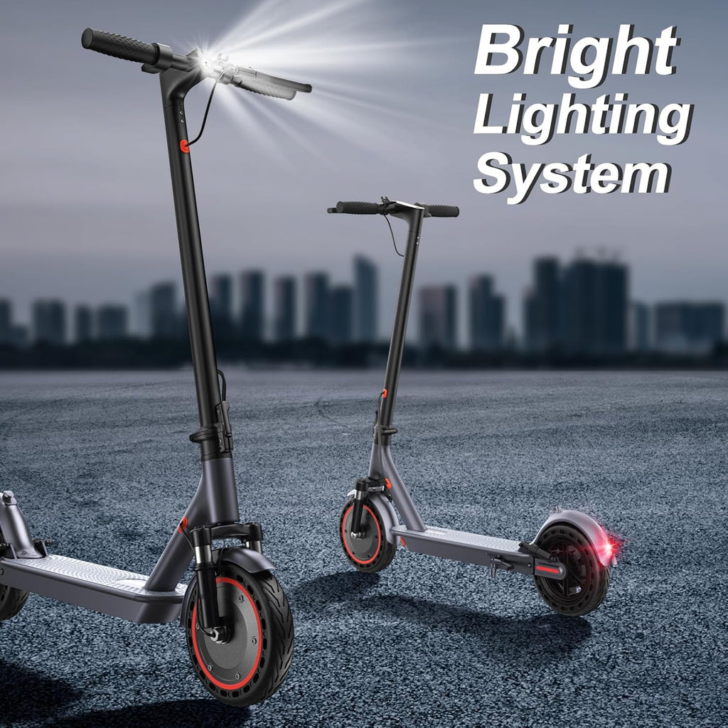 Electric Scooter 350W/500W Powerful Motor 8.5/10 Solid Tires 19/22Mph 28/21/12 Miles Range