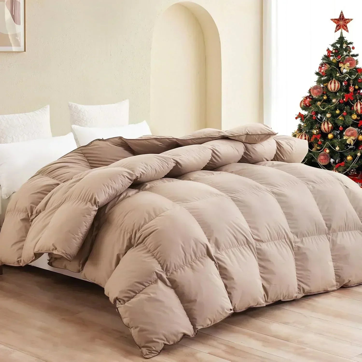 Premium Down Comforter 3D Baffle Box Design