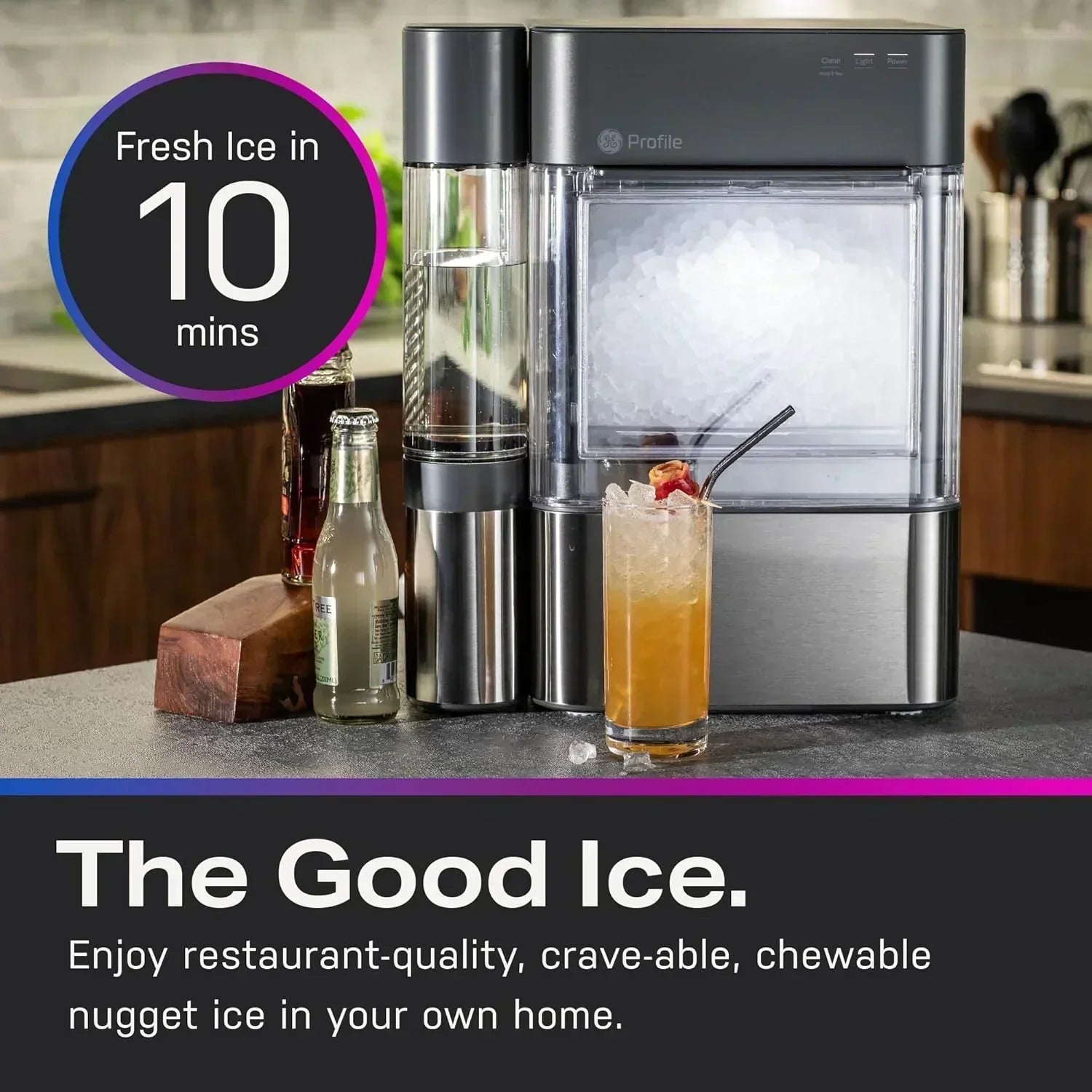 GE Profile Opal 2.0 with 0.75 Gallon Tank Chewable Crunchable Countertop Nugget Ice Maker