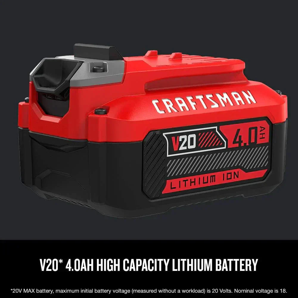 V20 MAX Cordless Drill and Impact Driver Power Tool Combo Kit with 2 Batteries and Charger