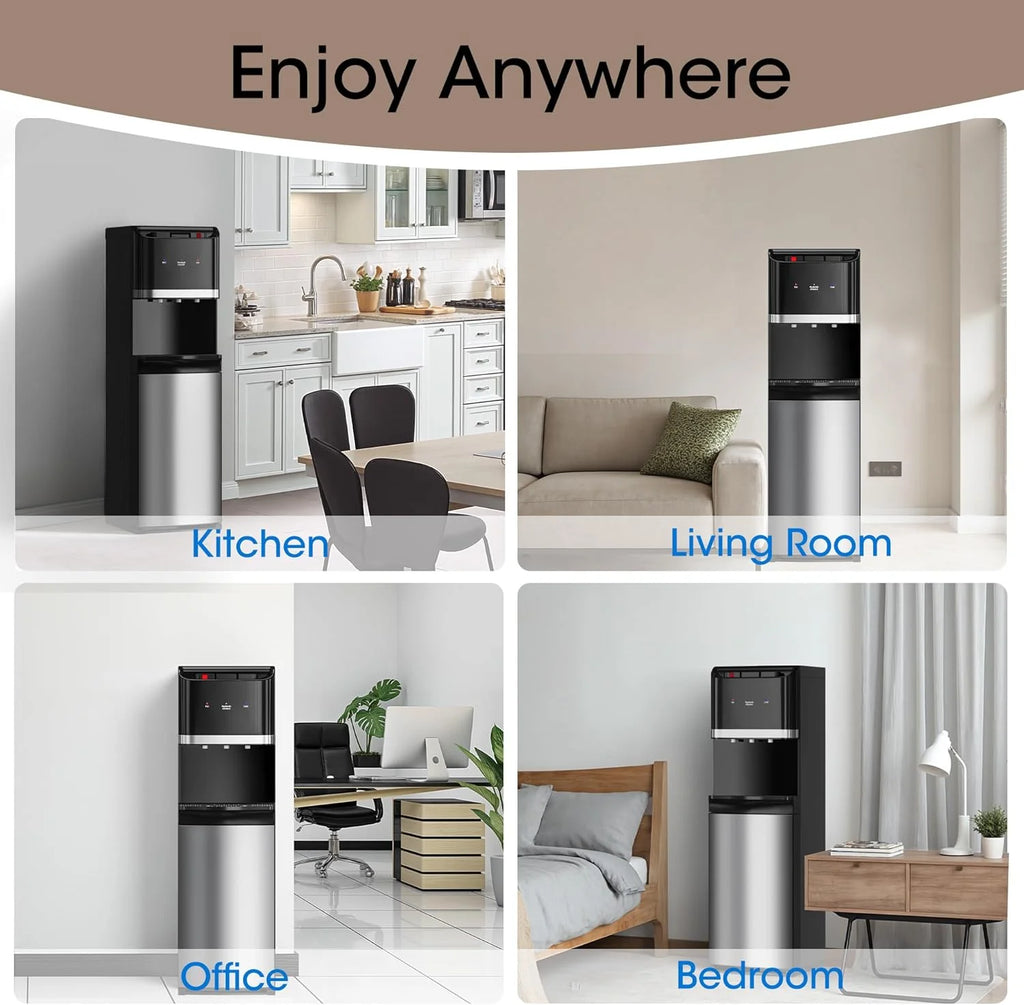 Bottom Loading Water Cooler Dispenser for 5 Gallon Bottles Stainless Steel Water Cooler
