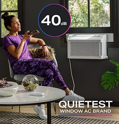 PHNT10CC Clearview Air Conditioner 10,300, Inverter Technology, Ultra Quiet, Medium Rooms up to 450 Sq. FT, Full Window View with Easy Installation, Energy-Efficient Cooling, 10300 BTU, White