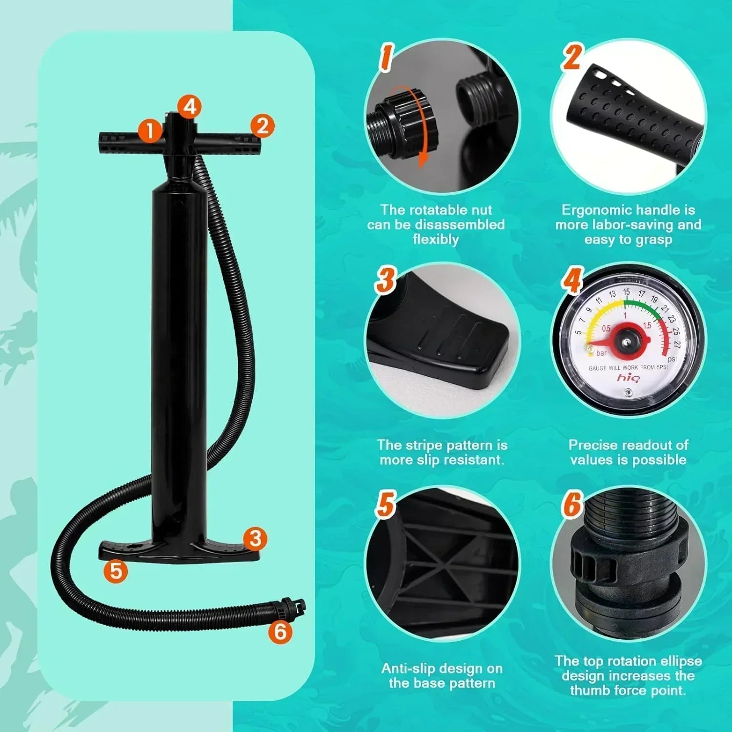 FunWater Inflatable Stand Up Paddle Board Premium SUP Paddle Accessories EVA Deck